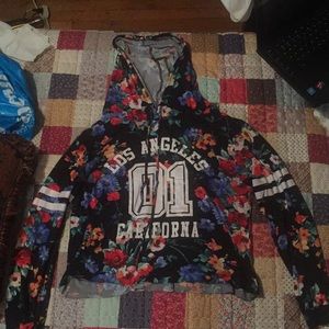 Long sleeve crop top (Los Angeles California 01)